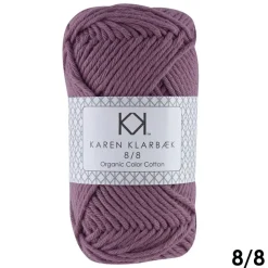 8/8 Blommefarvet - KK Color Cotton økologisk bomuldsgarn fra Karen Klarbæk