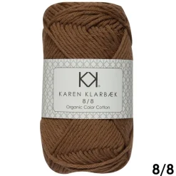 8/8 Brun sukker - KK Color Cotton økologisk bomuldsgarn fra Karen Klarbæk