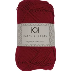 8/4 Julerød - KK Color Cotton økologisk bomuldsgarn fra Karen Klarbæk