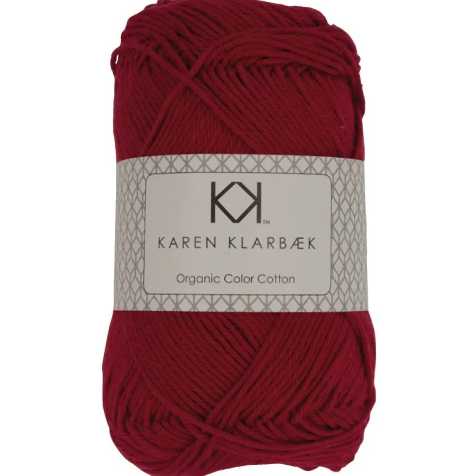 8/4 Julerød - KK Color Cotton økologisk bomuldsgarn fra Karen Klarbæk