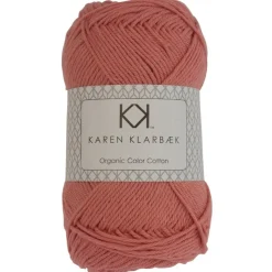 8/4 Lys murstensrød - KK Color Cotton økologisk bomuldsgarn fra Karen Klarbæk