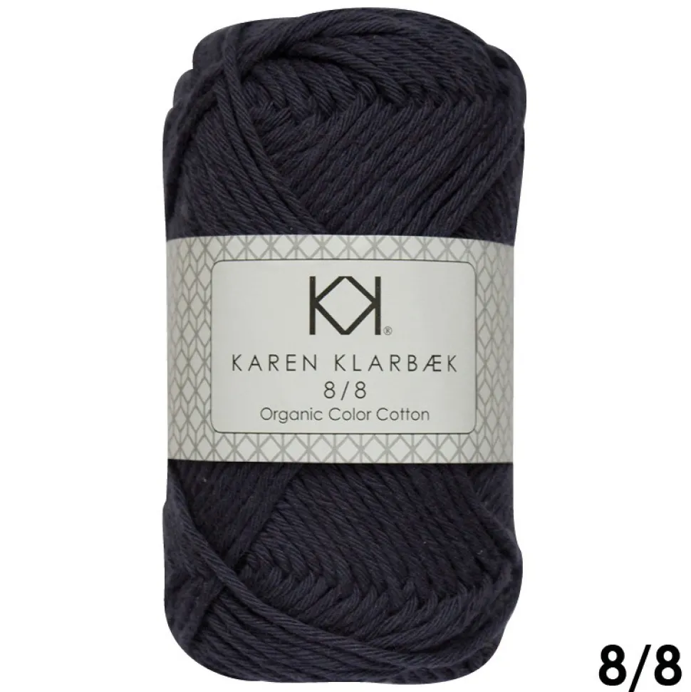 8/8 Marineblå - KK Color Cotton økologisk bomuldsgarn fra Karen Klarbæk