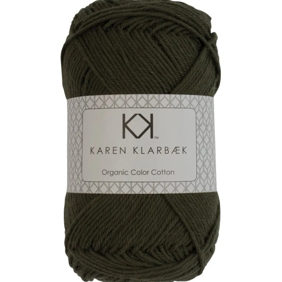 8/4 Mørk oliven - KK Color Cotton økologisk bomuldsgarn fra Karen Klarbæk