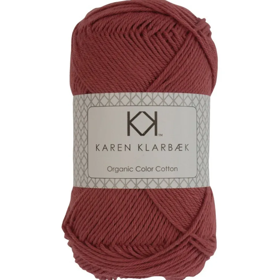 8/4 Murstensrød - KK Color Cotton økologisk bomuldsgarn fra Karen Klarbæk
