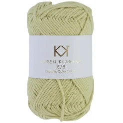 8/8 Pastel Yellow - KK Color Cotton økologisk bomuldsgarn fra Karen Klarbæk