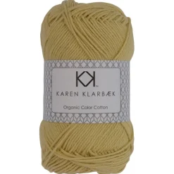 8/4 Pastelgul - KK Color Cotton økologisk bomuldsgarn fra Karen Klarbæk