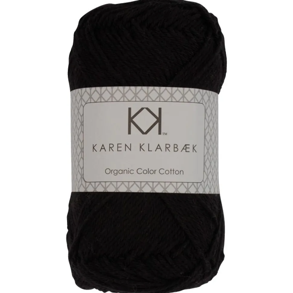 8/4 Sort - KK Color Cotton økologisk bomuldsgarn fra Karen Klarbæk