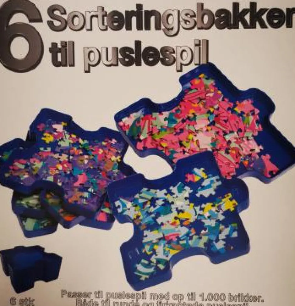 6 Sorteringsbakker til puslespil