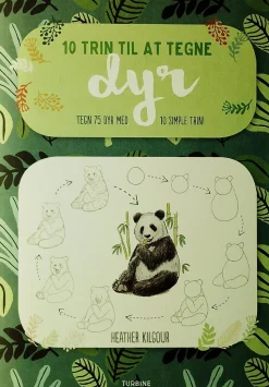 10 trin til at tegne dyr: tegn 75 dyr med 10 simple trin! (Bog, Hæftet, Dansk) af Heather Kilgour