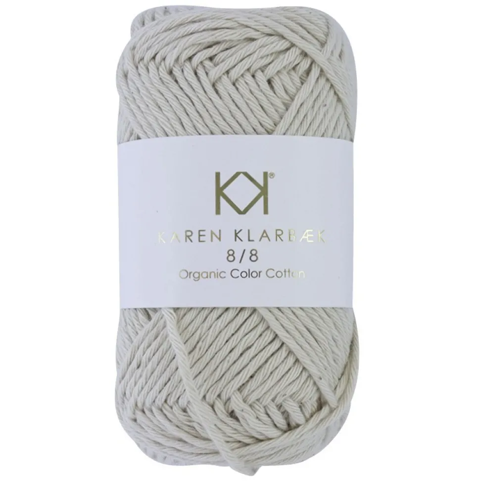 8/8 Warm Nature White - KK Color Cotton økologisk bomuldsgarn fra Karen Klarbæk