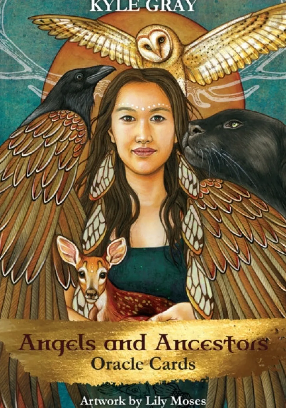 Angels and Ancestors Oracle Cards: A 55-Card Deck and Guidebook (Cards, Engelsk) af Kyle Gray