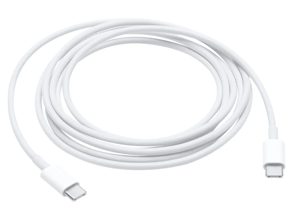 Apple Charging Cable USB-C to USB-C, White (2m) (Mobil- & tablet-tilbehør)