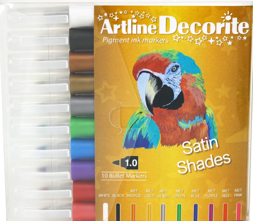 Artline Decorite bullet metallic 10-sæt (Kontorartikler)