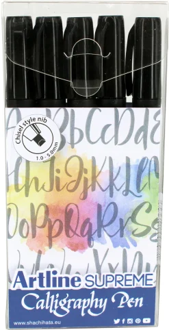Artline Supreme Calligraphy Pen 5/set black (Kontorartikler)