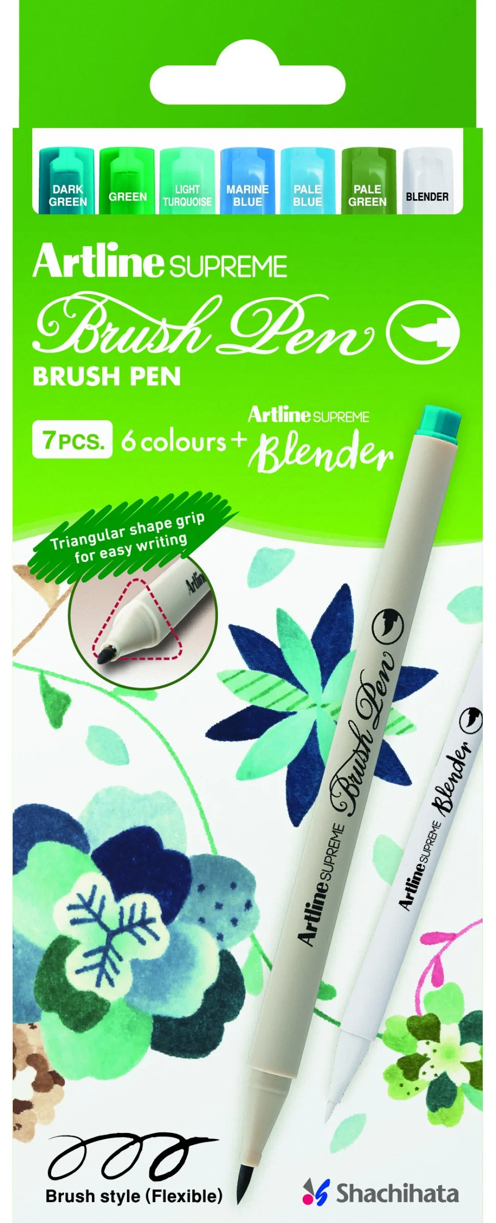 Artline Supreme Pensel Pen Botanisk (7) (Kontorartikler)