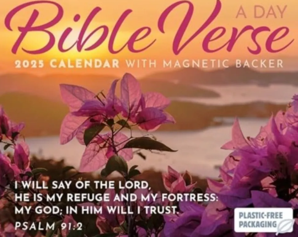 Bible Verse a Day Mini Box Calendar 2025 (Kalender, Calendar, Engelsk) af Carousel Calendars