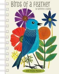 Birds of a Feather 2026 Weekly Planner Calendar (Kalender, Calendar, Engelsk) af Geninne D. Zlatkis
