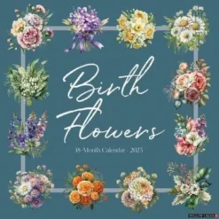 Birth Flowers 2025 12 X 12 Wall Calendar (Kalender, Calendar, Engelsk) af Willow Creek Press