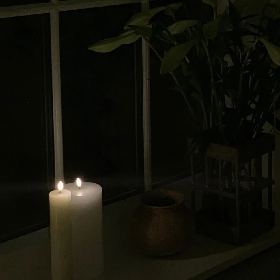 Bloklys (Ivory - 5 x 25 CM) (LED-lys)