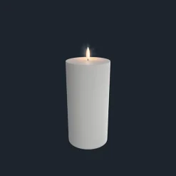 Bloklys (Ivory - 10,1 x 17,8 CM) Outdoor Edition (LED-lys)