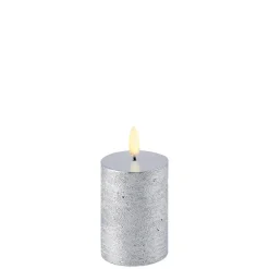 Bloklys (Metallic Silver - 5 x 7,5/10.4 CM) (LED-lys)