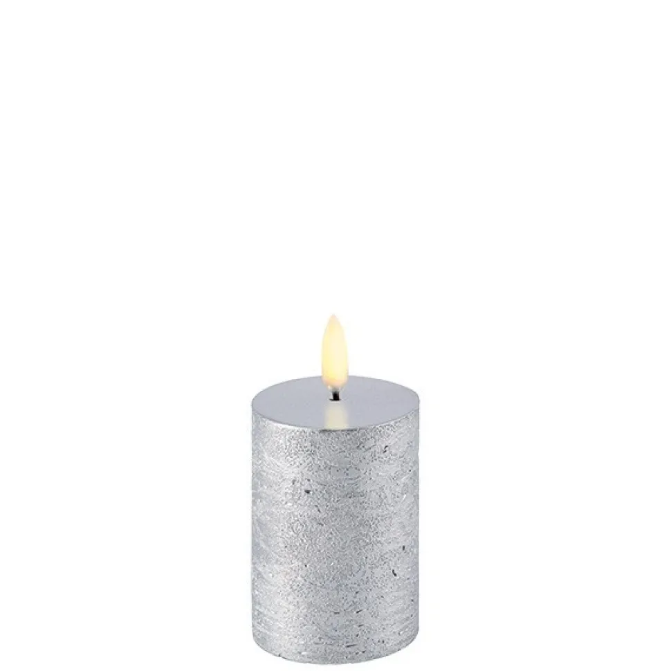 Bloklys (Metallic Silver - 5 x 7,5/10.4 CM) (LED-lys)