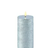 Bloklys (Metallic Silver - 7,8 x 15/18 CM) (LED-lys)