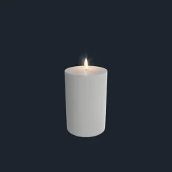 Bloklys (Nordic White - 10,1 x 12,8 CM) Outdoor Edition (LED-lys)
