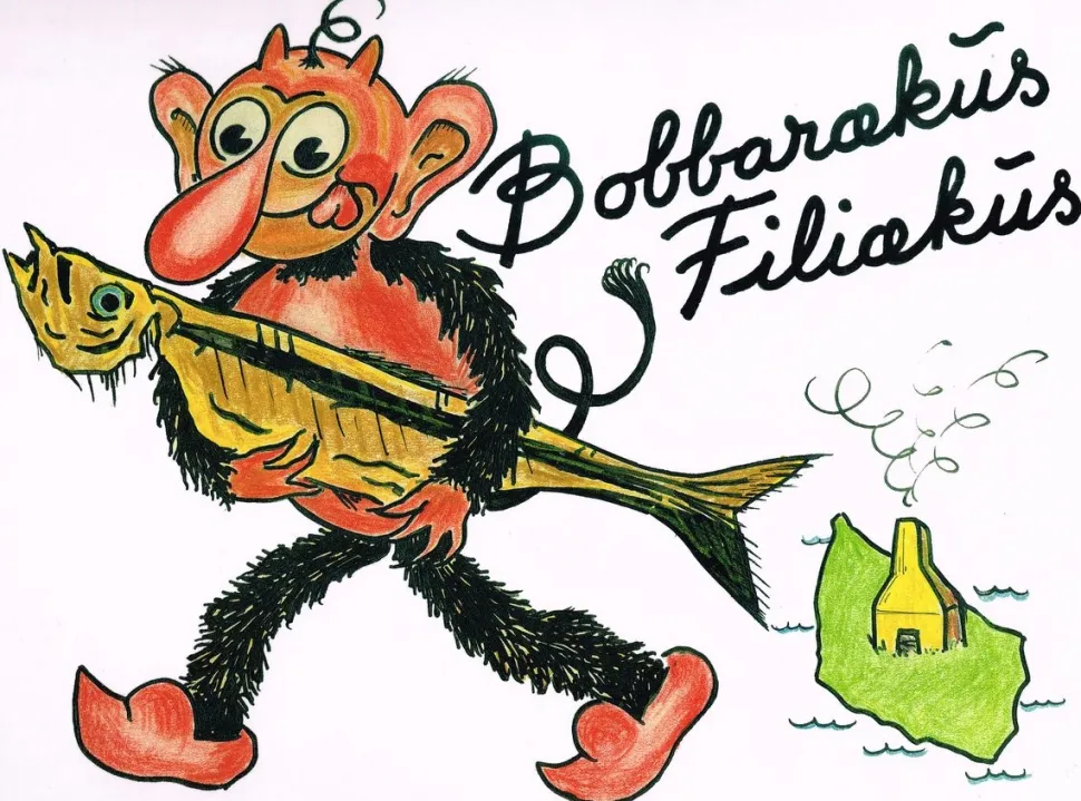 Bobbarækus Filiækus. Mit Krölle-Bölle um Bornholm herum (Bog, Indbundet, Tysk) af Ole Mahler