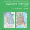Cykelkort Danmark og København (Kort falset lamineret, Dansk)