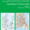Cykelkort Danmark og København (Kort falset lamineret, Dansk)
