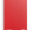 Dagkalender rød PP-plast 2025 (Kalender)