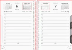 Dagkalender rød PP-plast 2025 (Kalender)