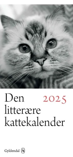 Den litterære kattekalender 2025 (Bog, Spiralryg, Dansk) af Gyldendal