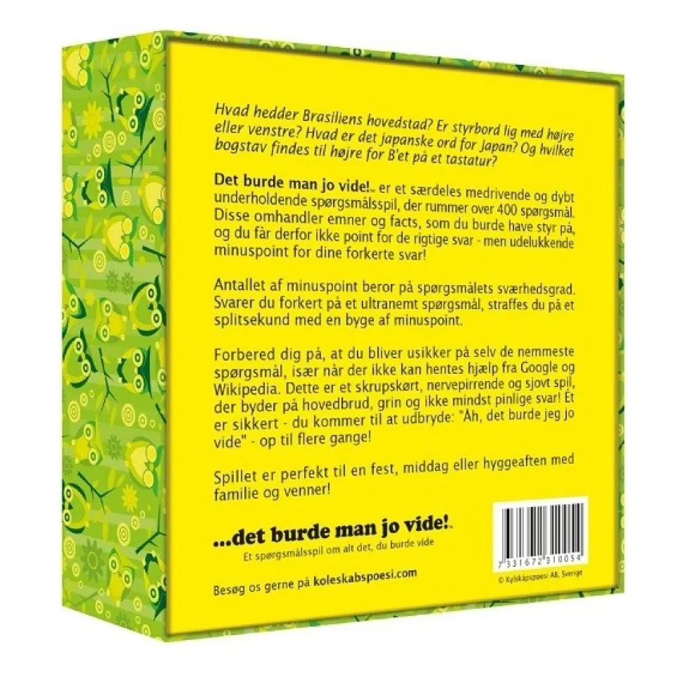 Det burde man jo vide (Spil)