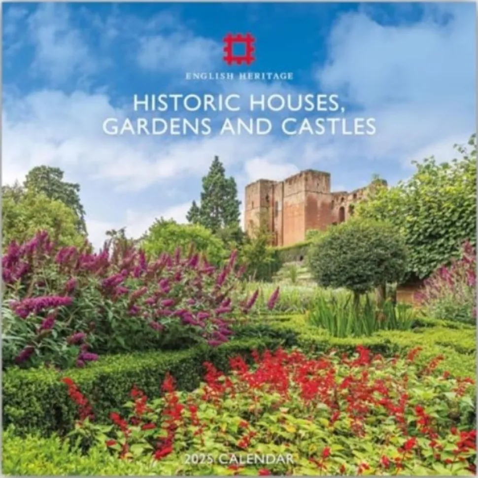 English Heritage Historic House, Gardens & Castles Square Wall Calendar 2025 (Kalender, Calendar, Engelsk) af Carousel Calendars
