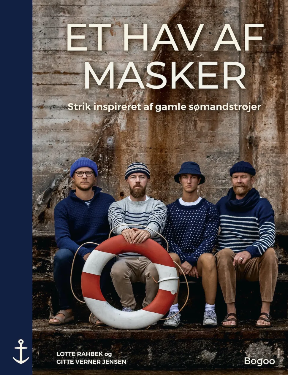 Et hav af masker: Strik inspireret af gamle sømandstrøjer (Bog, Hardback, Dansk) af Lotte Rahbek & Gitte Verner Jensen