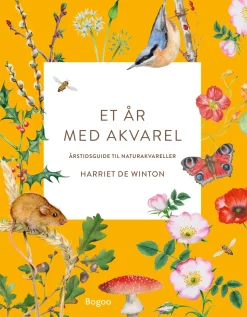 Et år med akvarel: Årstidsguide til naturakvareller (Bog, Hæftet, Dansk) af Harriet de Winton