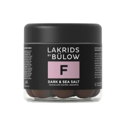 F - Dark & Sea Salt 125g (Lakrids med chokolade)