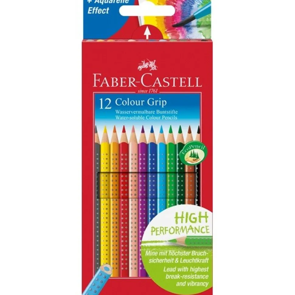 Faber-Castell Colour Grip farveblyant 12stk (Skriveredskaber)