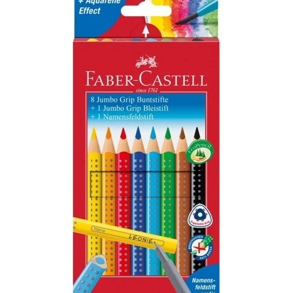 Faber-Castell Jumbo GRIP blyant promotion stk 8+1+1 (Skriveredskaber)