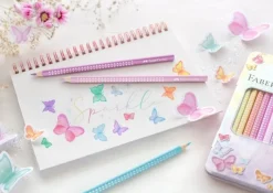Faber-Castell sparkle pastel farveblyanter 12 stk (Skriveredskaber)