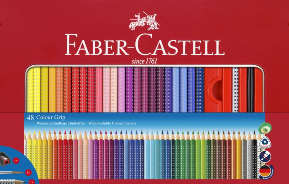 Faber-Castell Tinæske Farveblyant 48stk (Skriveredskaber)