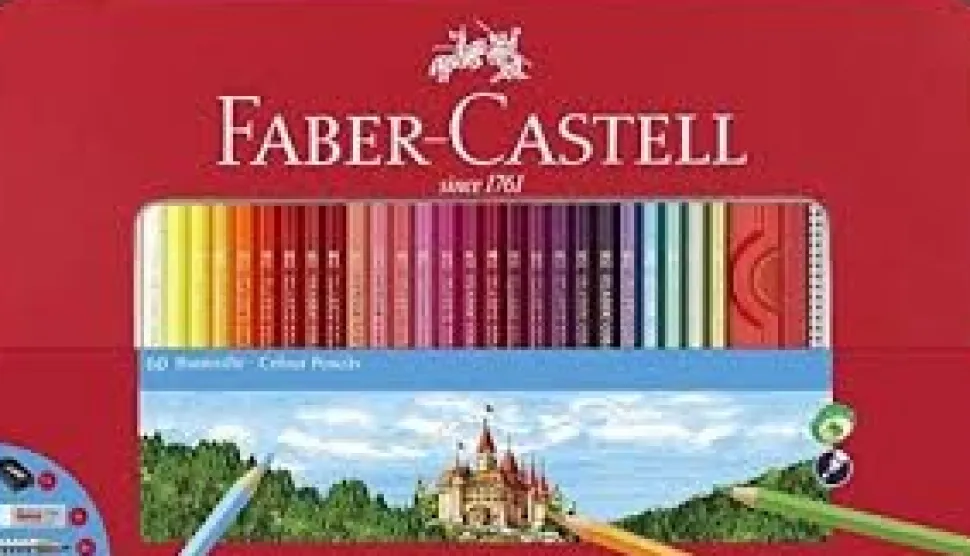 Faber-Castell Tinæske Farveblyant 60stk (Skriveredskaber)