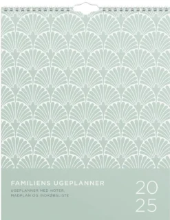 Familiekalender Ugeplan m. lister 2025 (Kalender)