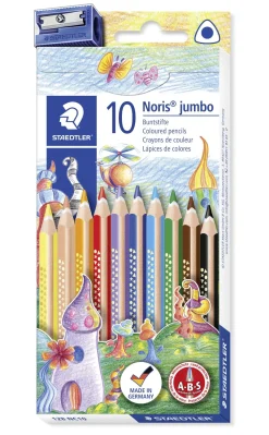 Farveblyant Noris Jumbo trekant ass (10) (Kontorartikler)