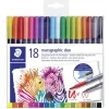Fiberpen Marsgraphic Duo penseltusser (18) (Kontorartikler)