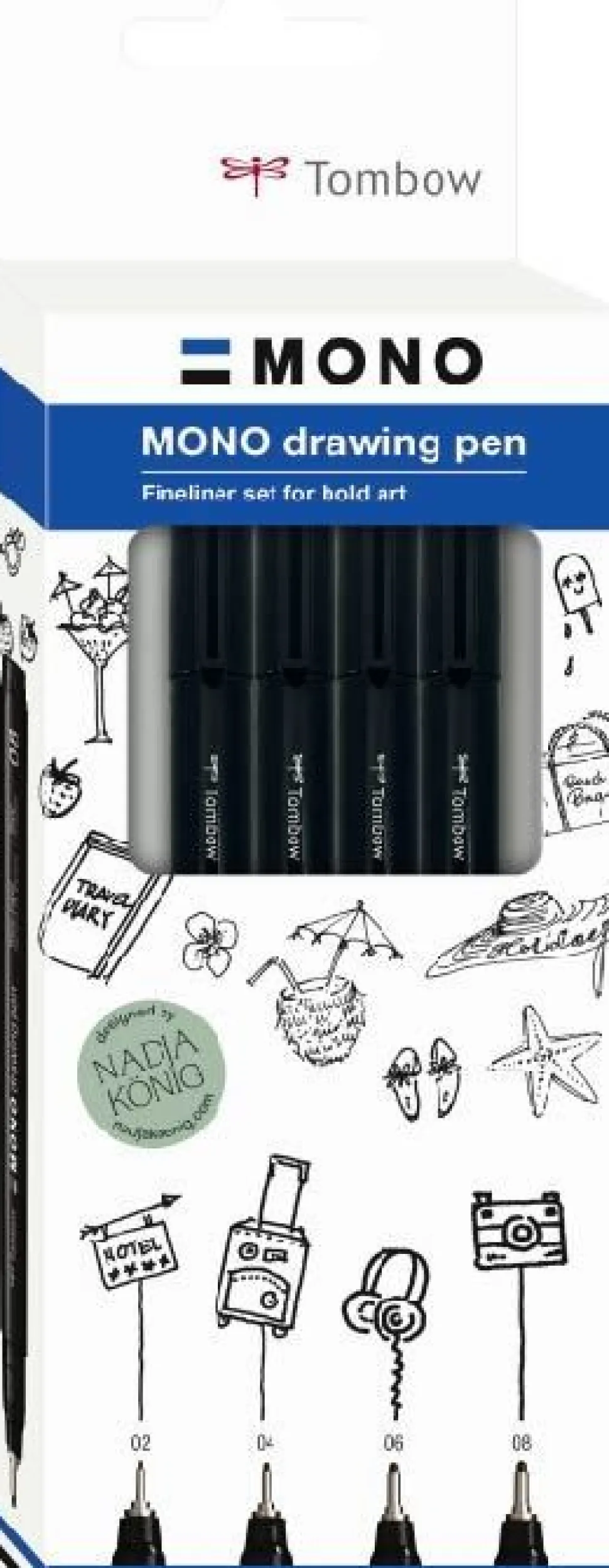 Fineliner Tombow MONO drawing set Fine (4) (Kontorartikler)