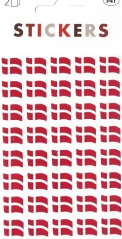 Flag m/svaj oblat (Klistermærker)