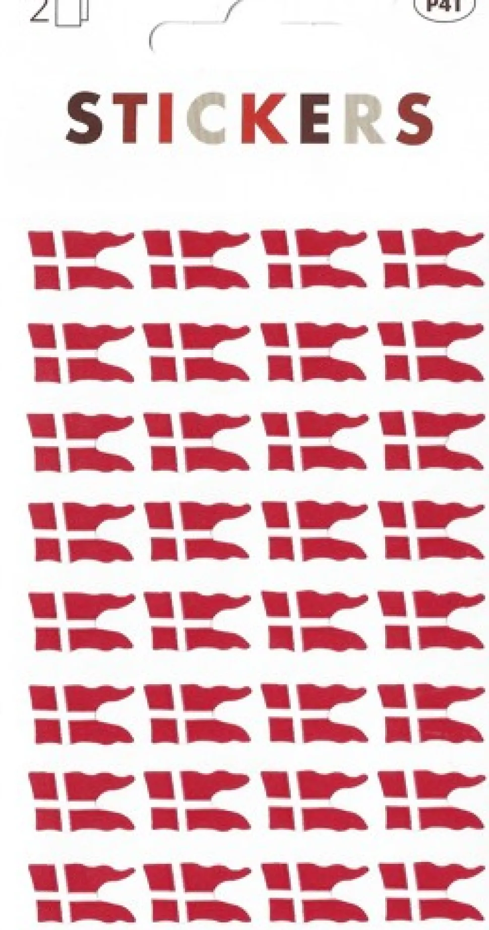 Flag split oblat lille (Klistermærker)